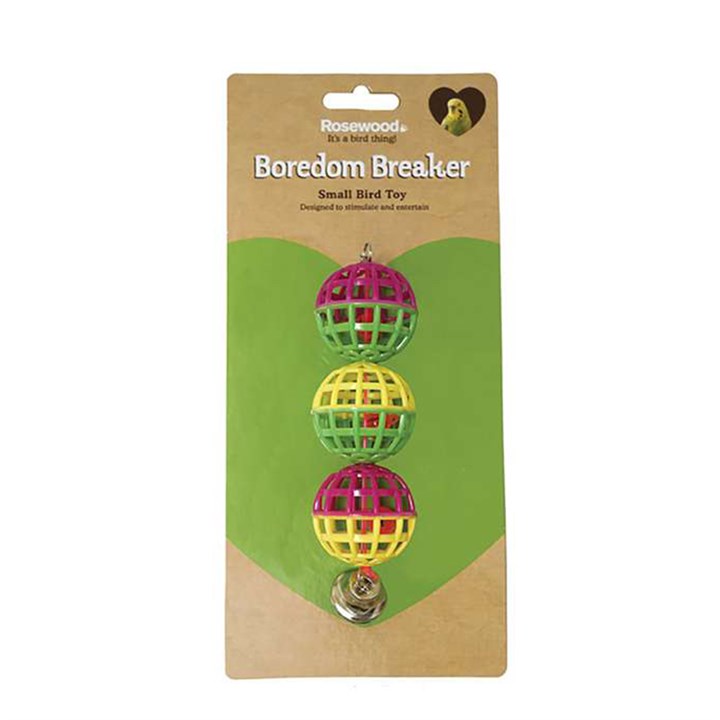 Rosewood Breaker Budgie & Canary Lattice Balls/Bell Toy