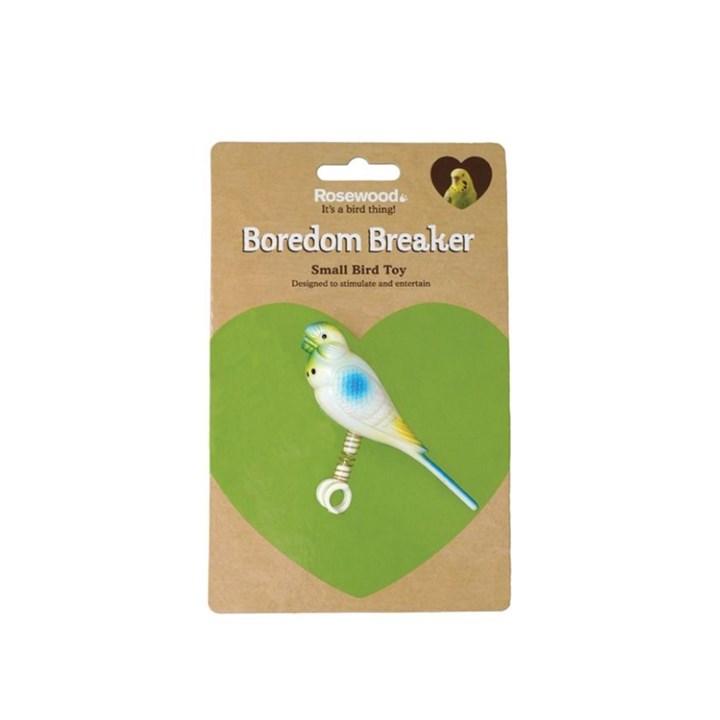 Rosewood Budgie On A Spring Pet Bird Toy