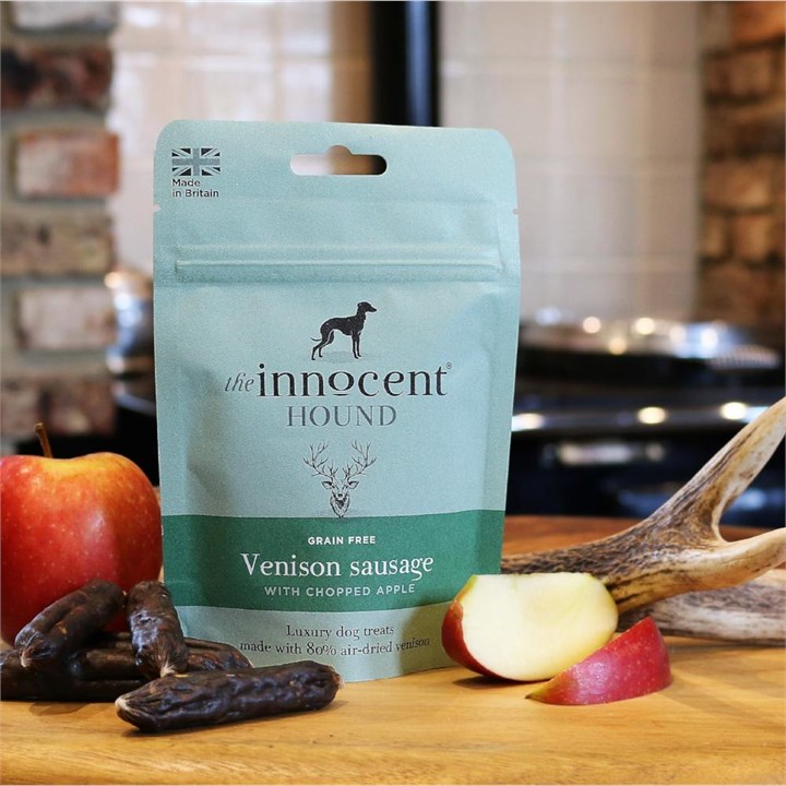 The Innocent Hound Venison Sausage with Apple Dog Treats 70g