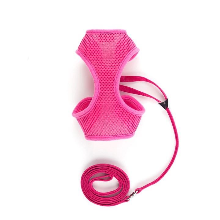 Ancol Soft Pink Combat Harness/Lead Set