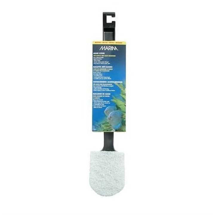 Marina Medium Algae Scrubber With Plastic Handle