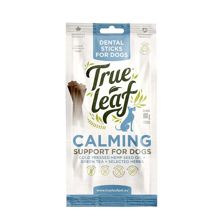 True Leaf Dental Sticks Calming Dog Treats 100g