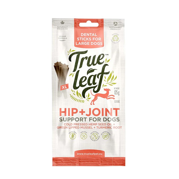 True Leaf Large Dog Dental Sticks Hip & Joint 125g