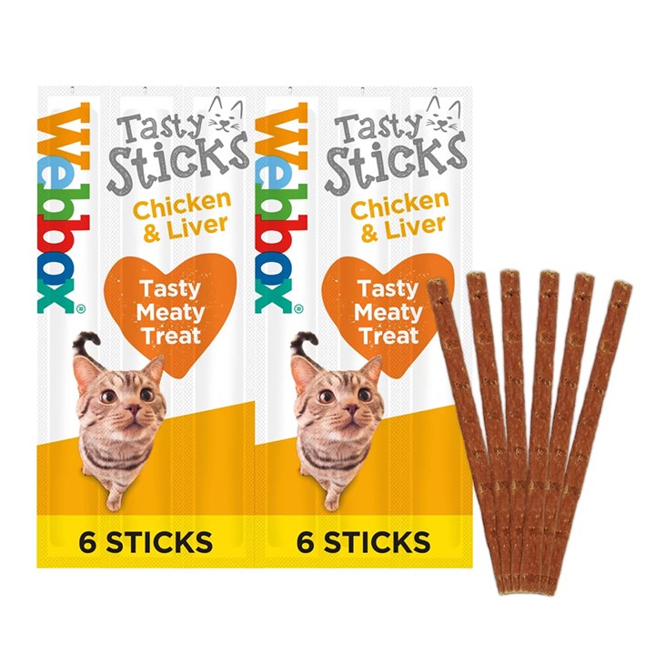 Webbox Delight Sticks Chicken & Liver Cat Treats 32g