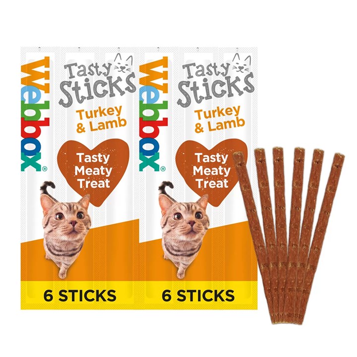 Webbox Delight Sticks Turkey & Lamb Cat Treats 32g