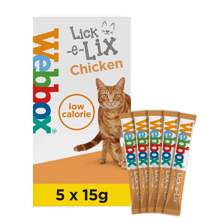 Webbox Lick-e-lix Chicken Cat Treats 75g