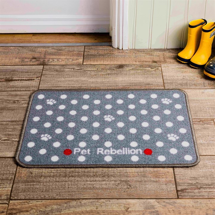 Mini Mate Dotty Grey Feeding Mat