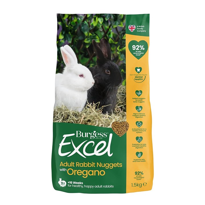 Burgess Excel Rabbit Oregano Rabbit Food 1.5kg