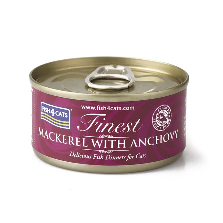 Fish4Cats Mackerel With Anchovy Wet Cat Food 70g