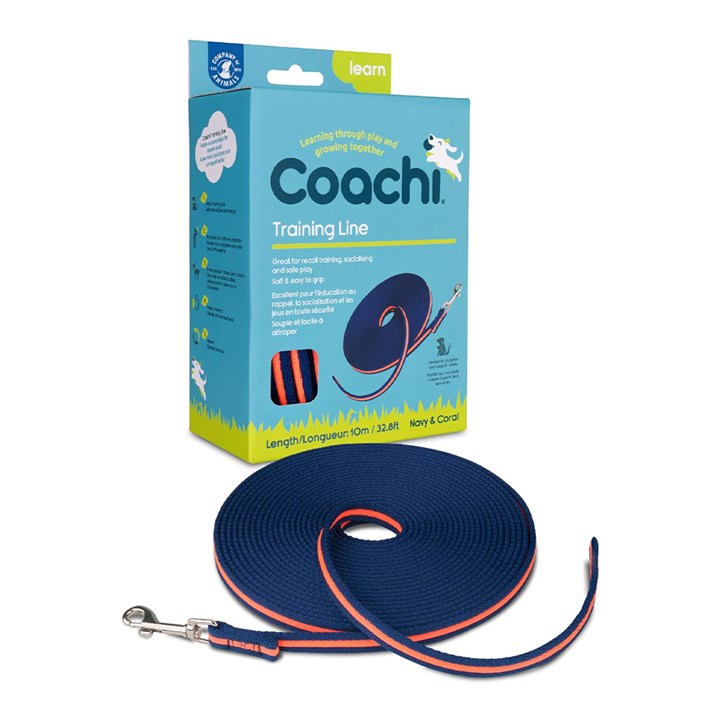 Coachi Training Line Navy & Coral 10m