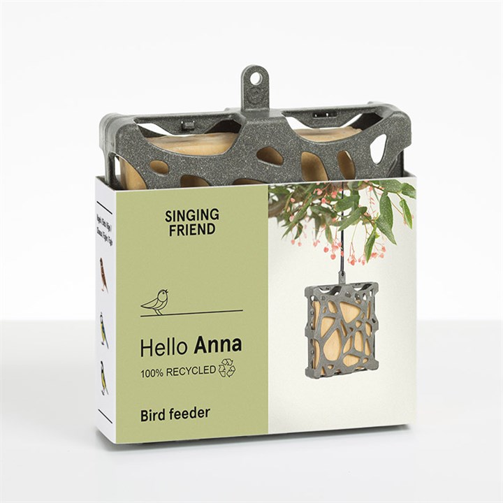 Singing Friend Anna Recycled Suet Block Feeder