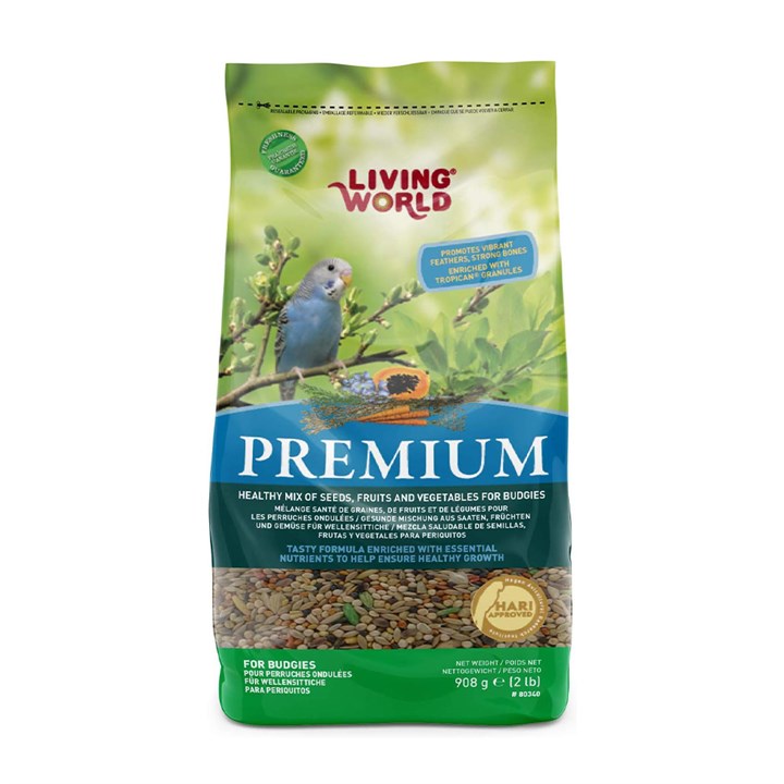 Living World Premium Budgie Food 908g