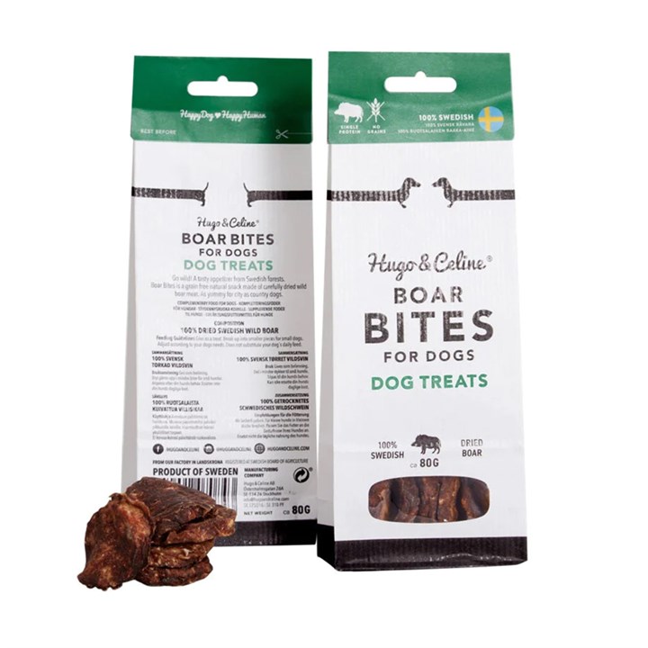 Hugo & Celine Wild Boar Treats Dog Treat 80g