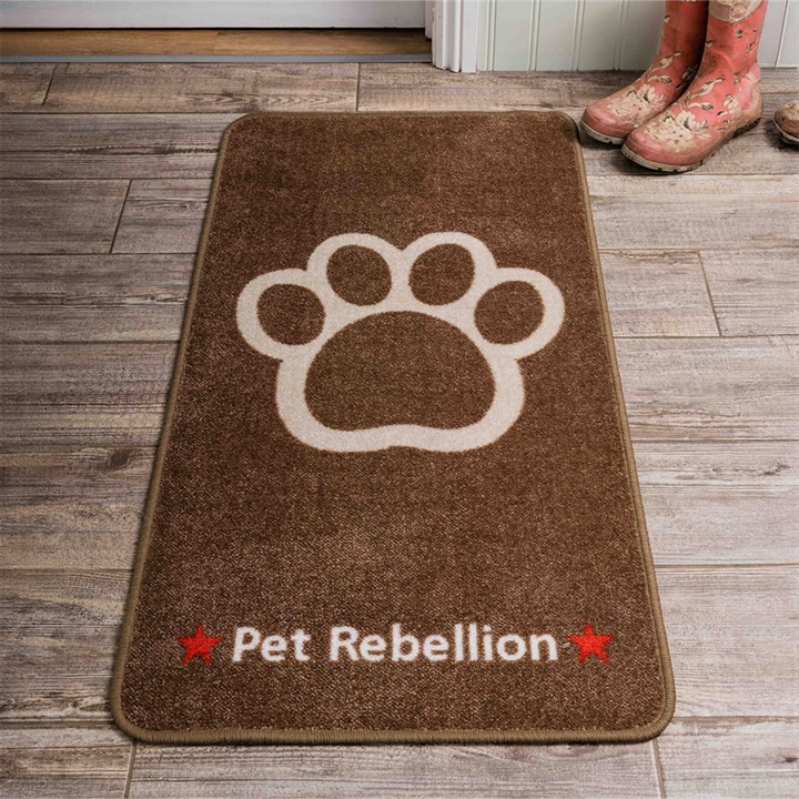 Pet Rebellion Stop Muddy Paws Biscuit Carpet Runner