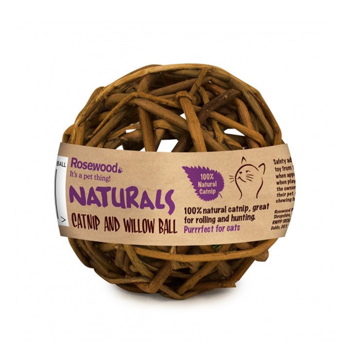 Naturals Willow Catnip Ball Cat Toy