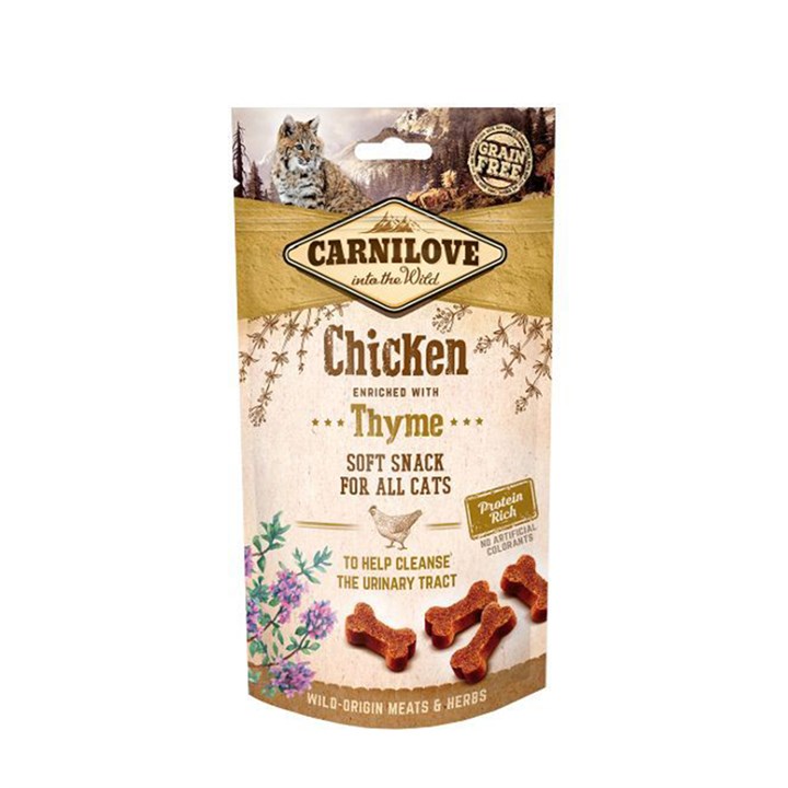 Carnilove Semi Moist Cat Treats Chicken with Thyme 50g