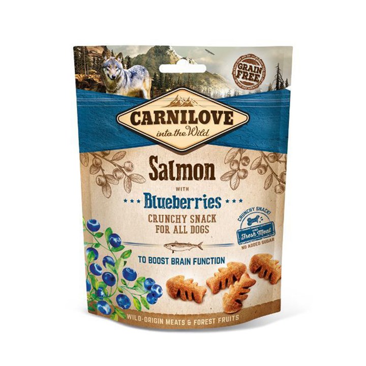 Carnilove Crunchy Dog Treats Salmon with Blueberries 200g