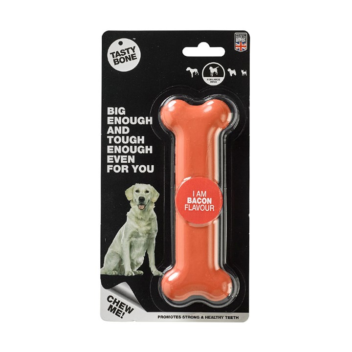 TastyBone Bacon Bone Dog Chew Large