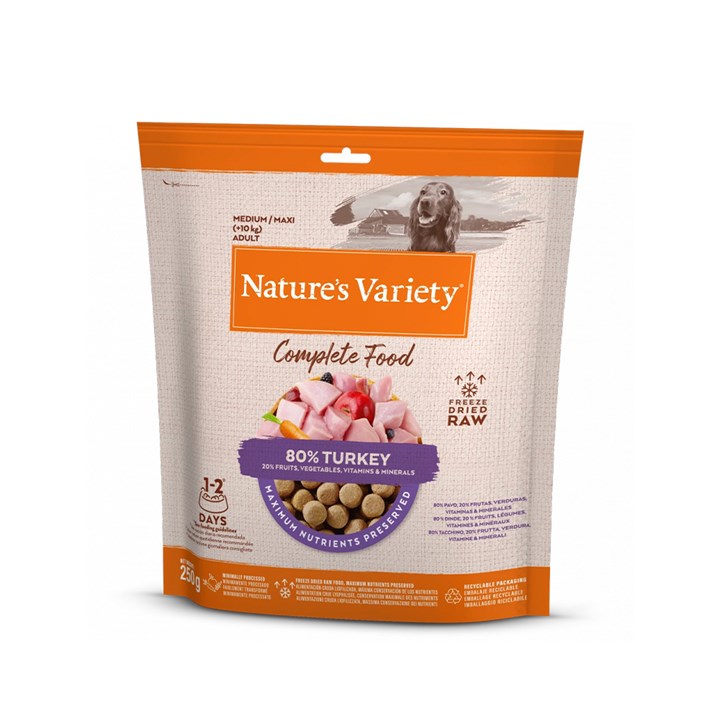 Natures Variety Complete Freeze Dried Dog Food Turkey 250g