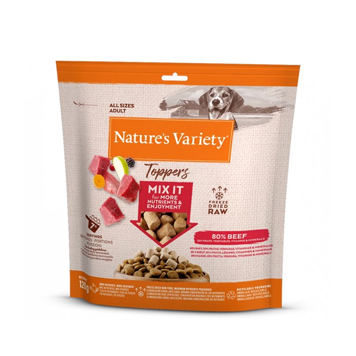 Natures Variety Topper Beef 120g