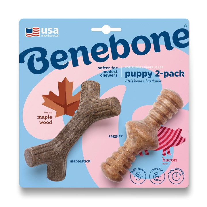 Benebone Puppy 2-Pack Maplestick/Zaggler Dog Chew