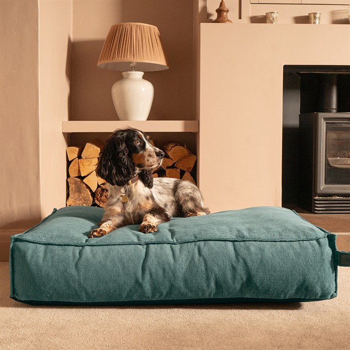 Fantail Mattress Stargaze Mellow Peacock Blue Dog Bed