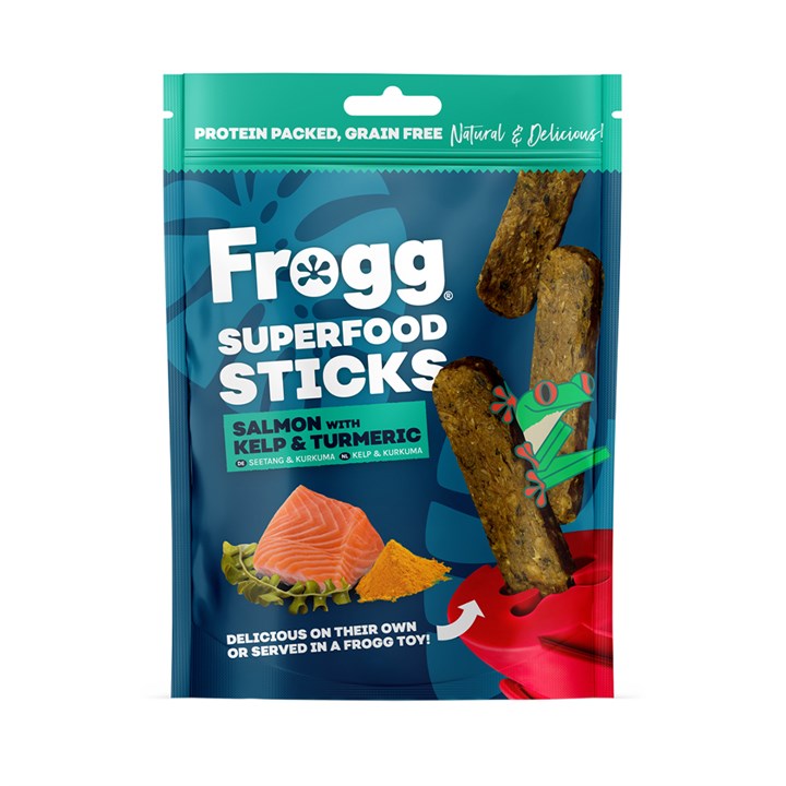 Frogg Superfood Sticks with Salmon, Kelp & Turmeric Dog Treats 100g