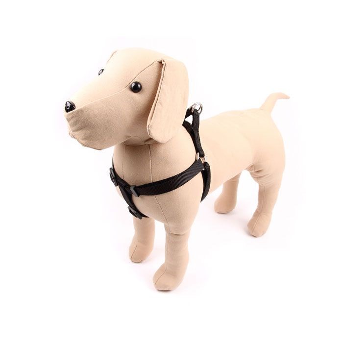 Great & Small Classic Plain Dog Harness Black