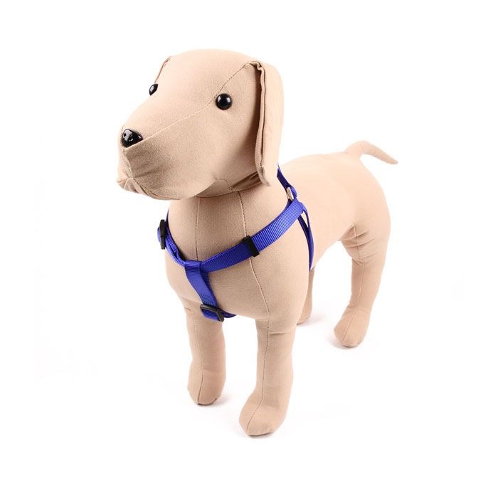 Great & Small Classic Plain Dog Harness Blue