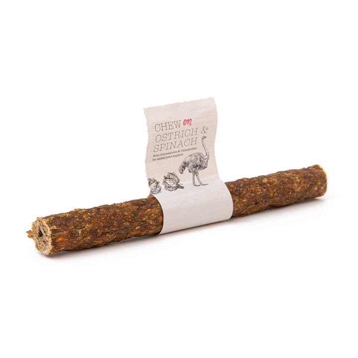 Great & Small ChewOn Ostrich & Spinach Stick Dog Chew