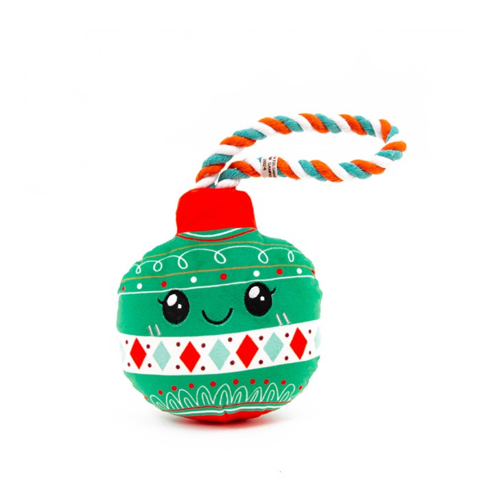 Great & Small Christmas Tree Bauble with Rope Dog Toy