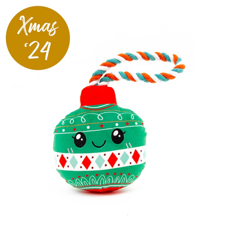 Great & Small Christmas Tree Bauble with Rope Dog Toy