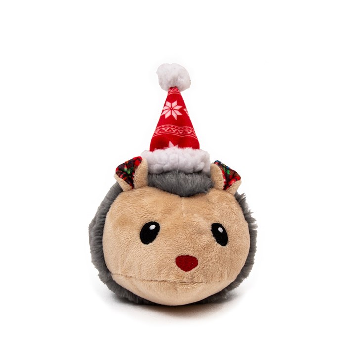 Great & Small Christmas Holly Hedgehog Dog Toy