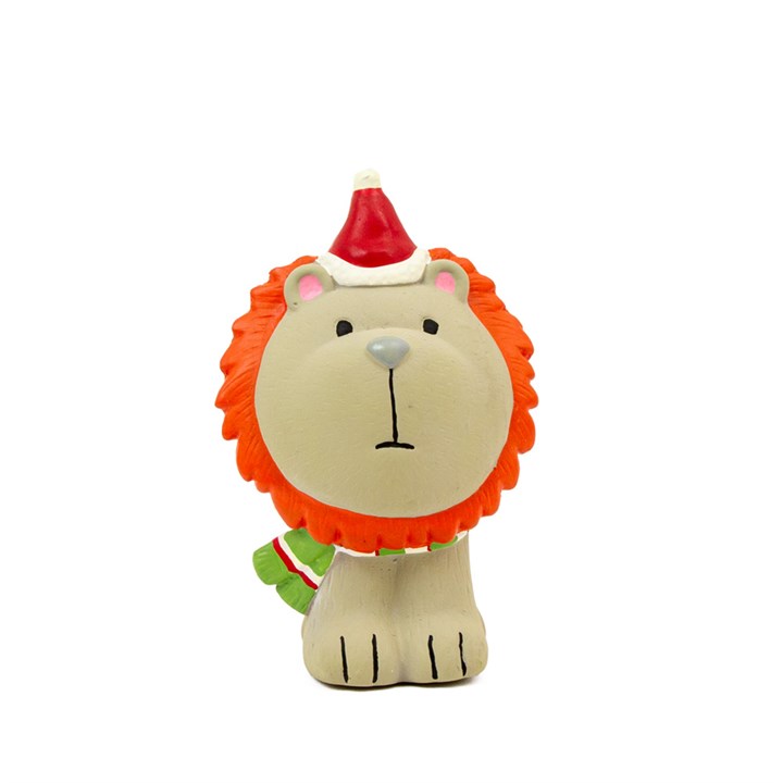 Great & Small Christmas Latex Lion Dog Toy