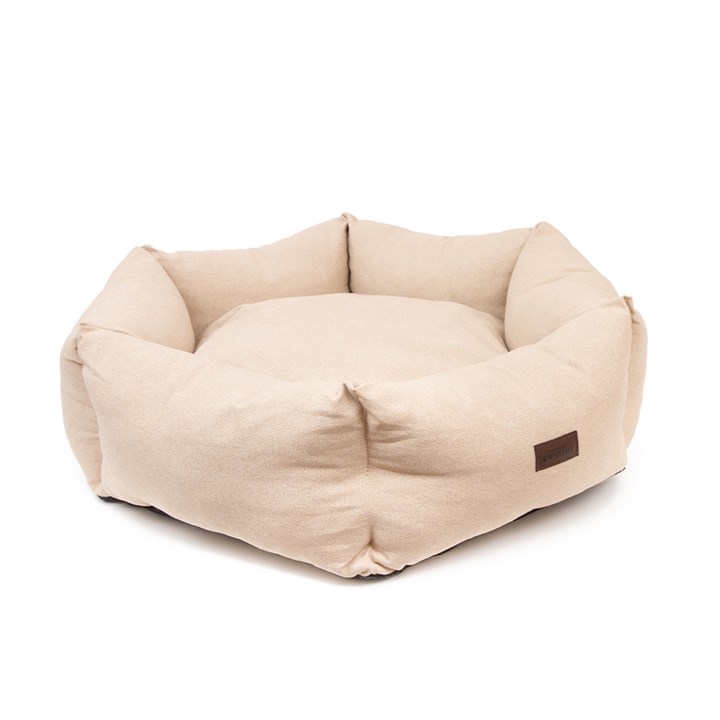 Great & Small Country Deluxe Cream Hexagon Dog Bed