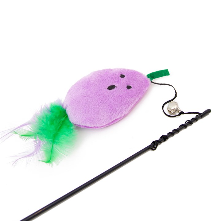 Great & Small Fiesta Cat Dangler Aubergine Cat Toy