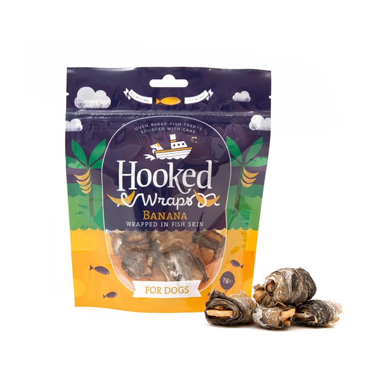 Hooked Wraps Banana Dog Treats