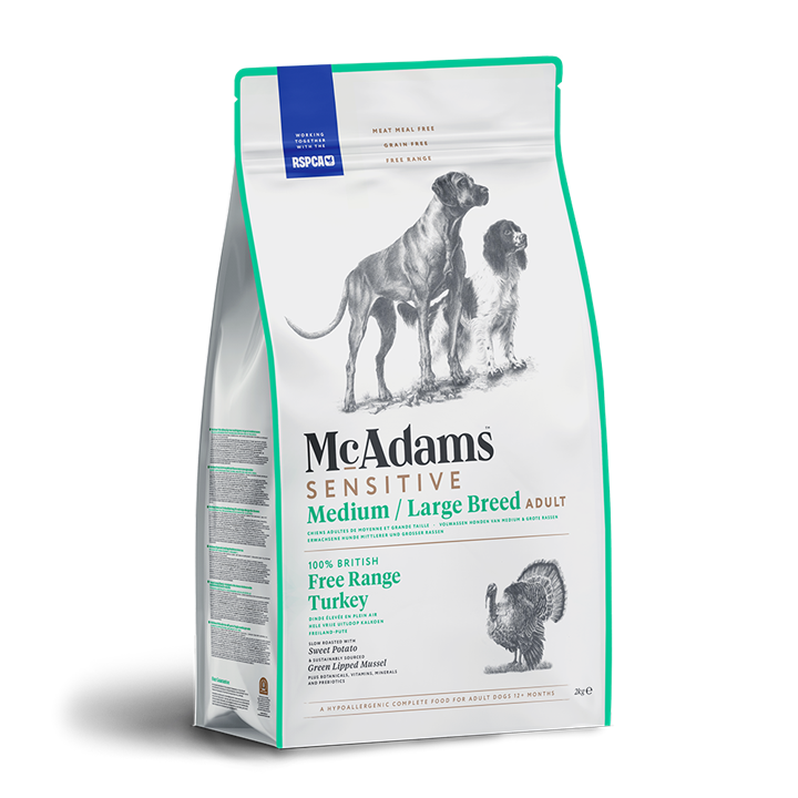 McAdams Sensitive Turkey Medium / Large Breed Dry Dog Food