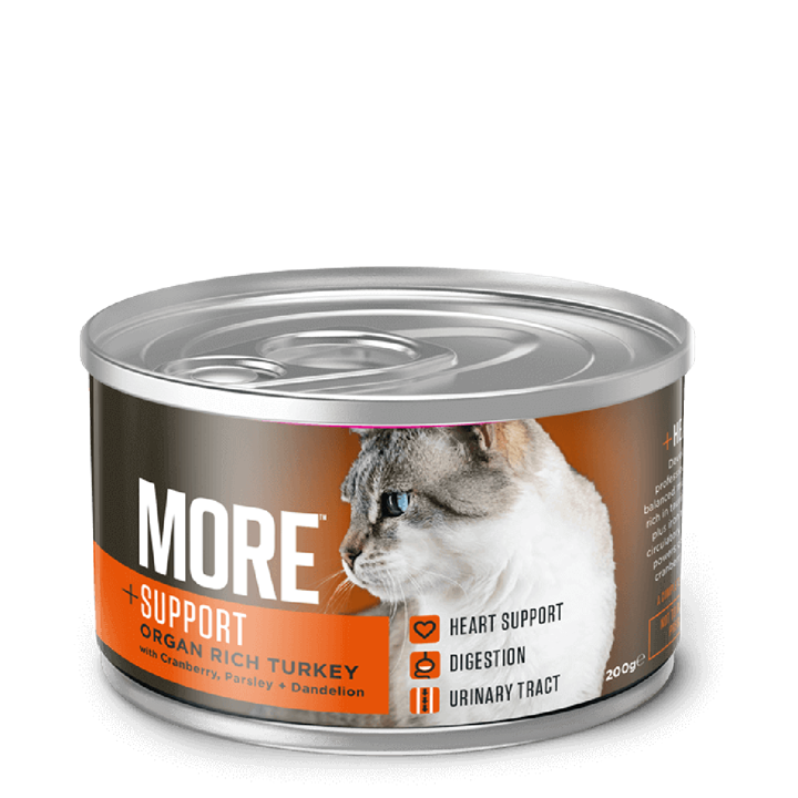 MORE Heart Support Turkey Wet Cat Food 200g