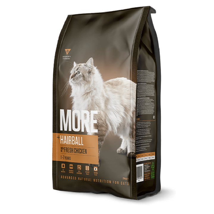 MORE Hairball Chicken Adult Cat Dry Food