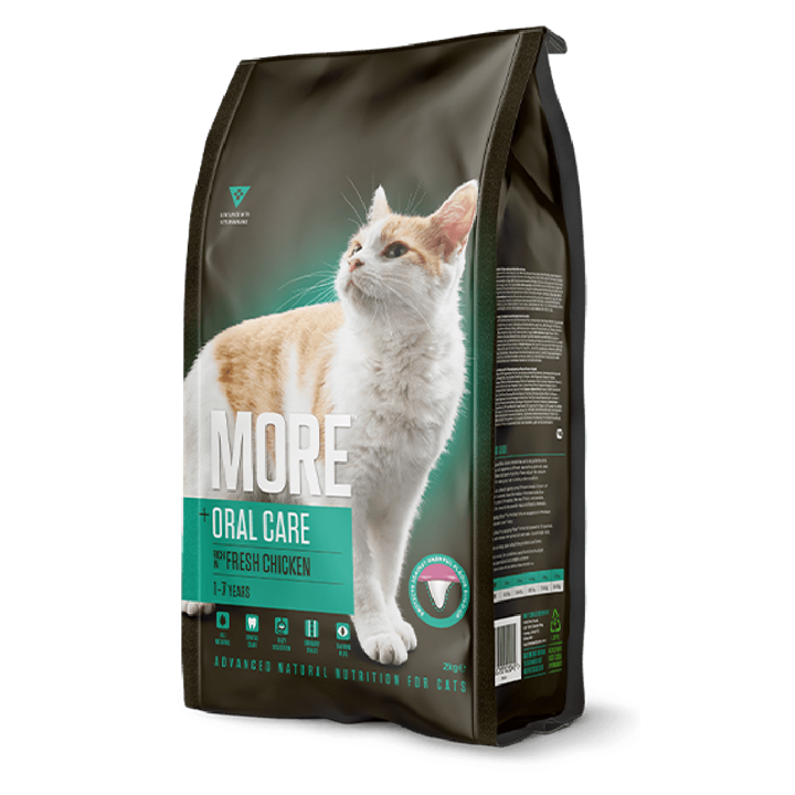 MORE Oral Care Chicken Adult Cat Dry Food