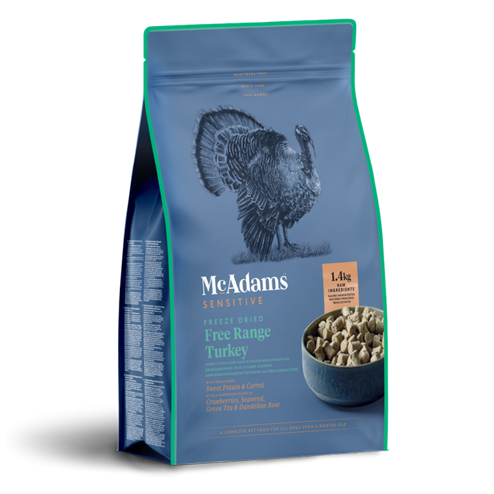 McAdams Raw Preserve Sensitive Turkey Freeze Dried Dog Food