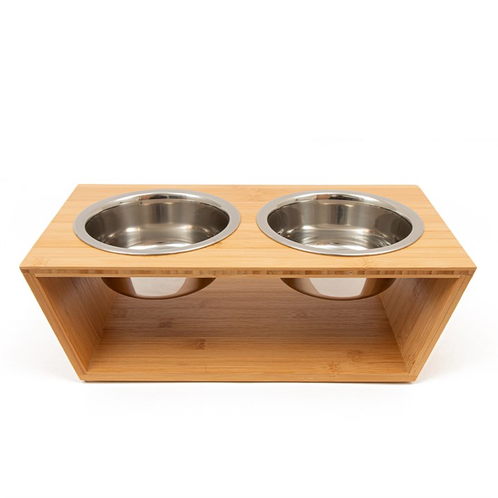 Great & Small Penrose Raised Bamboo Pet Feeder