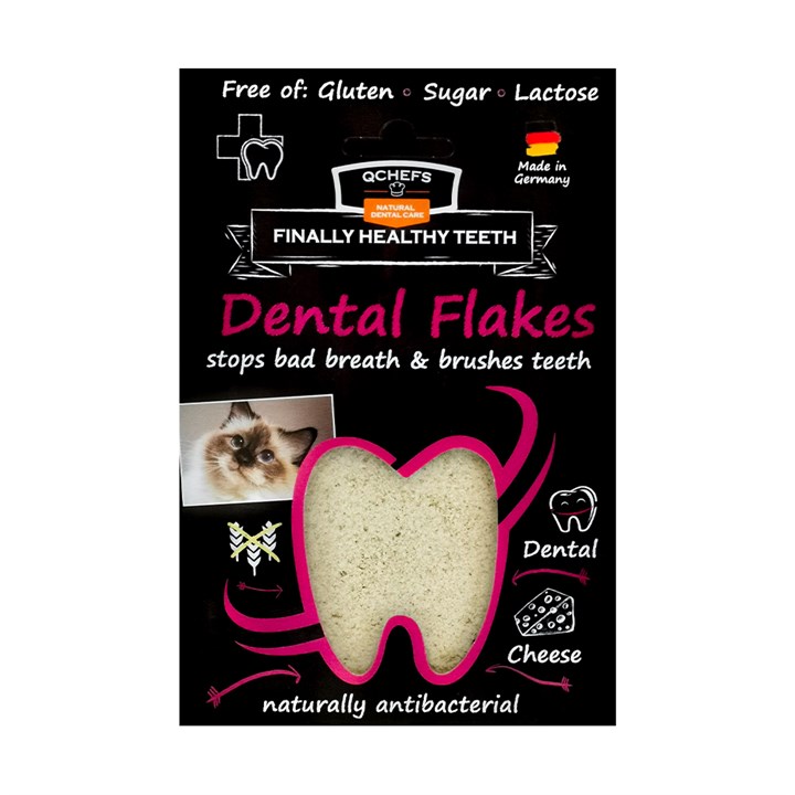 QChefs Dental Flakes for Cats 80g