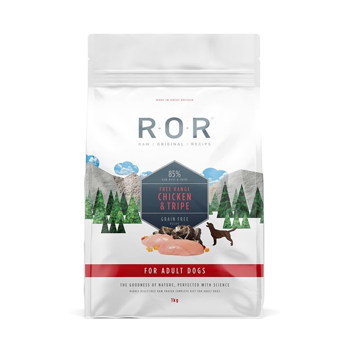 ROR Frozen Chicken & Tripe Complete Raw Dog Food