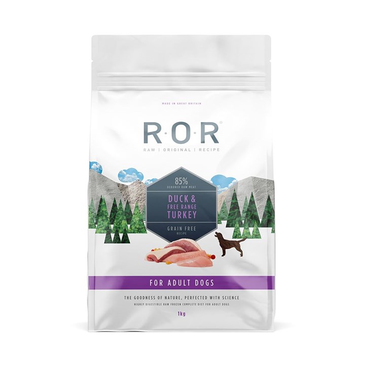 ROR Frozen Duck & Turkey Complete Raw Dog Food