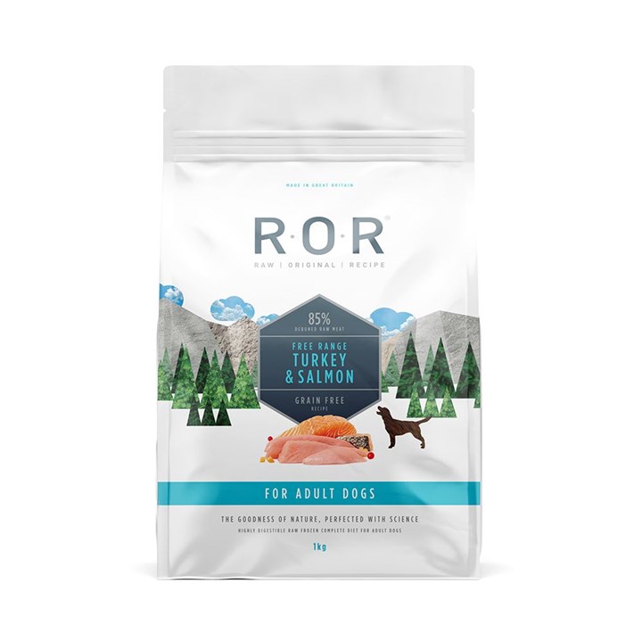 ROR Frozen Salmon & Turkey Complete Raw Dog Food