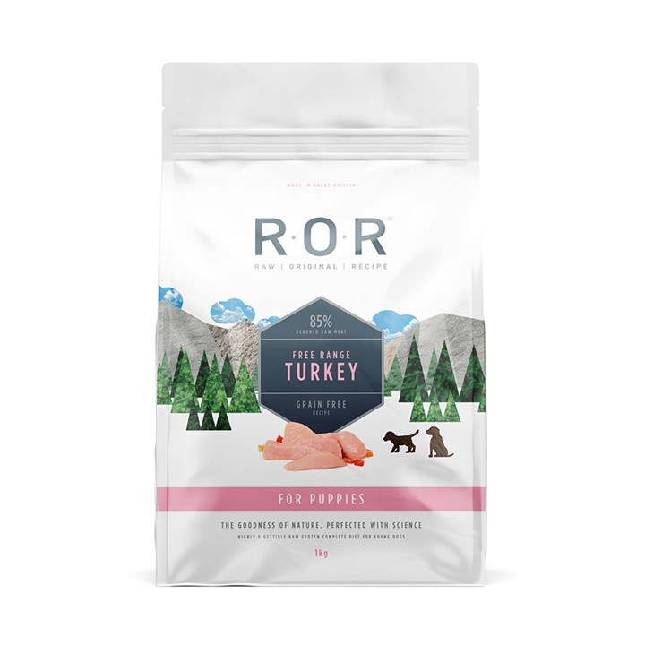 ROR Frozen Turkey Complete Raw Puppy Food