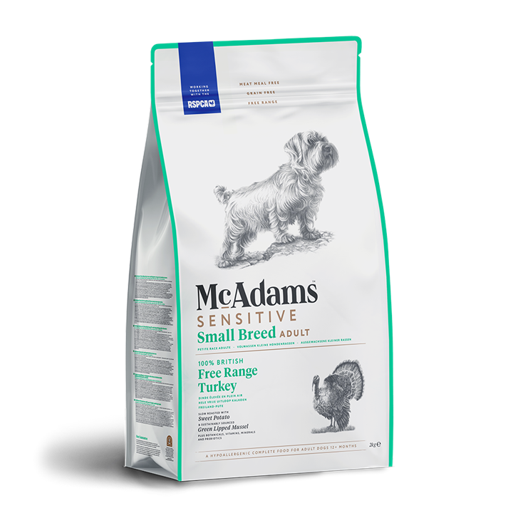 McAdams Sensitive Turkey Small Breed Dry Dog Food