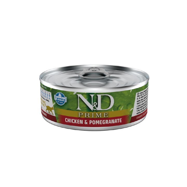 Natural & Delicious Adult Cat Food Chicken & Pomegranate 70G